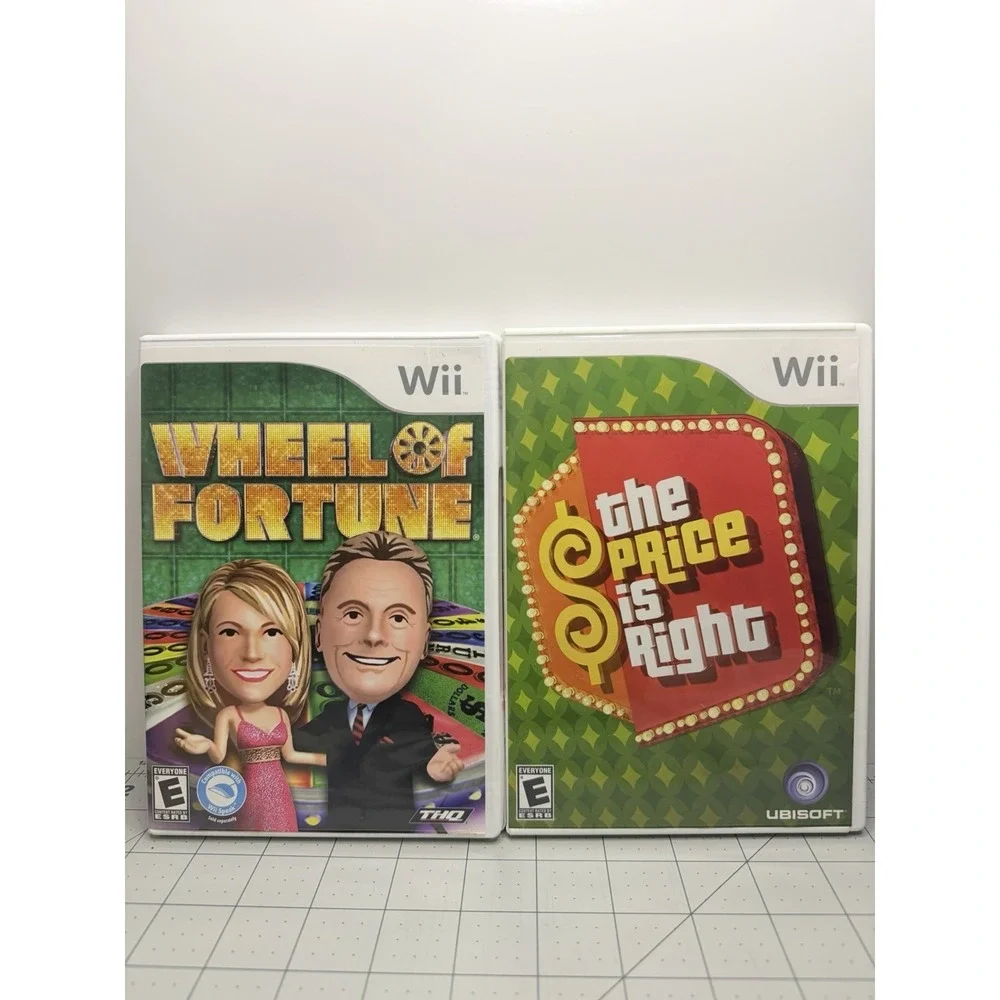 Wii Game Lot Wheel of Fortune & The Price Is Right Nintendo Complete CIB